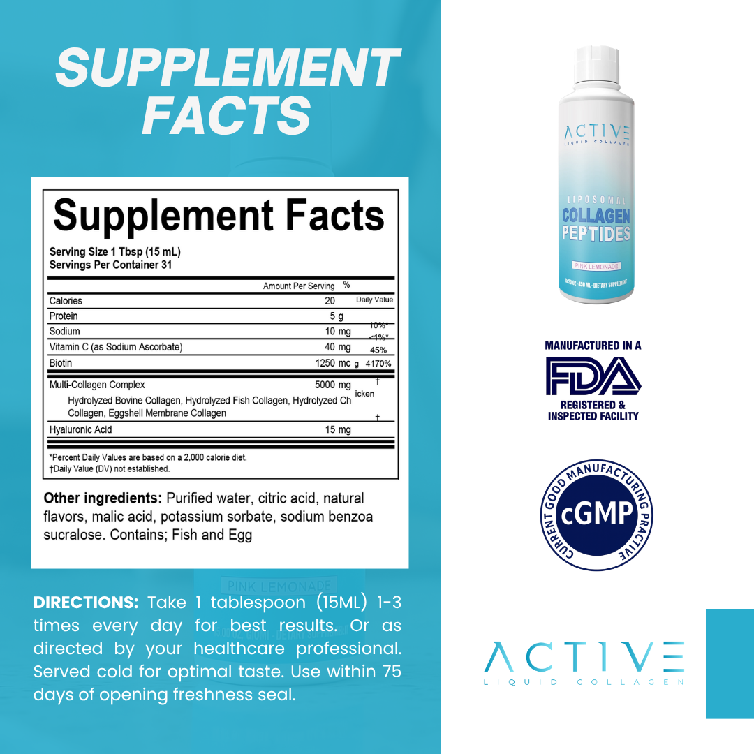 ACTIVE Liquid Collagen - Pink Lemonade (2 Pack)